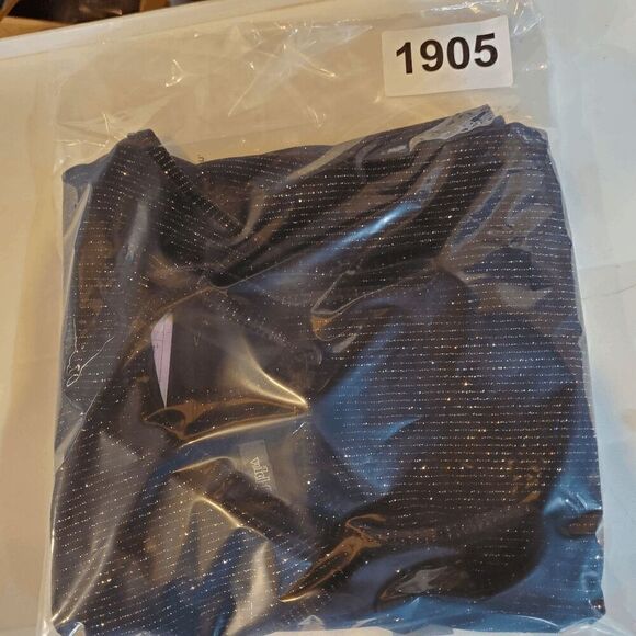 Wild Fable Dress Womens Medium Black Tank Metallic Sleeveless Round Neck Strap - Picture 9 of 9